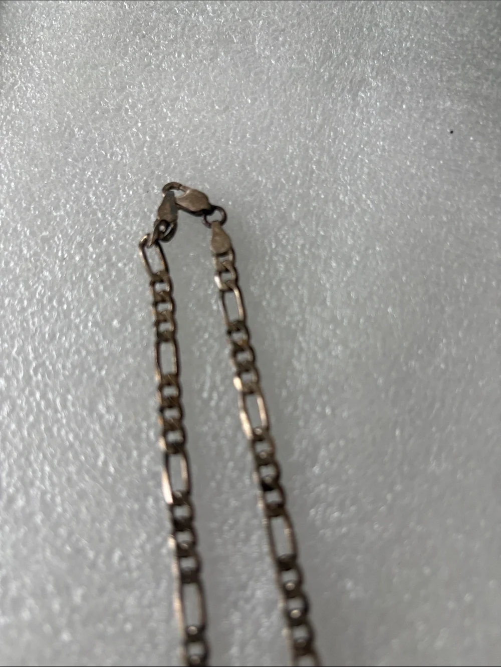 Classic Men’s Figaro Chain Necklace - Blackened Silver Tone